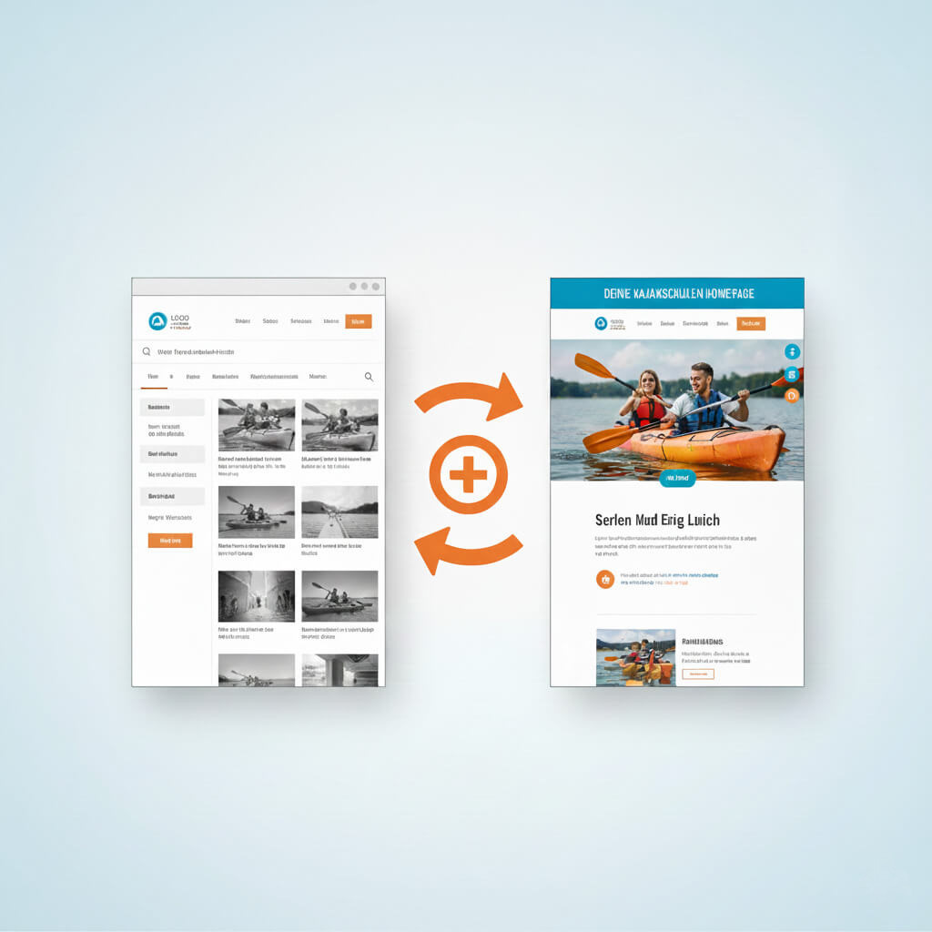 Alte und neue Homepage